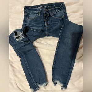 American Eagle next level stretch hi-rise jegging crop